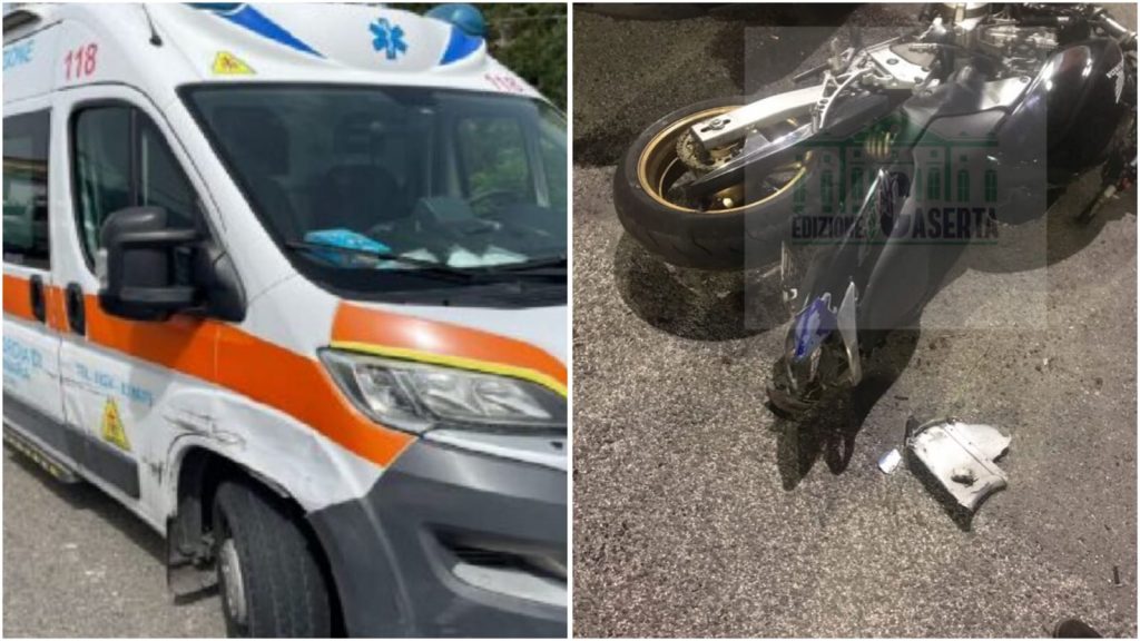 Incidente grave a Castel Volturno: centauro trasportato in ospeda