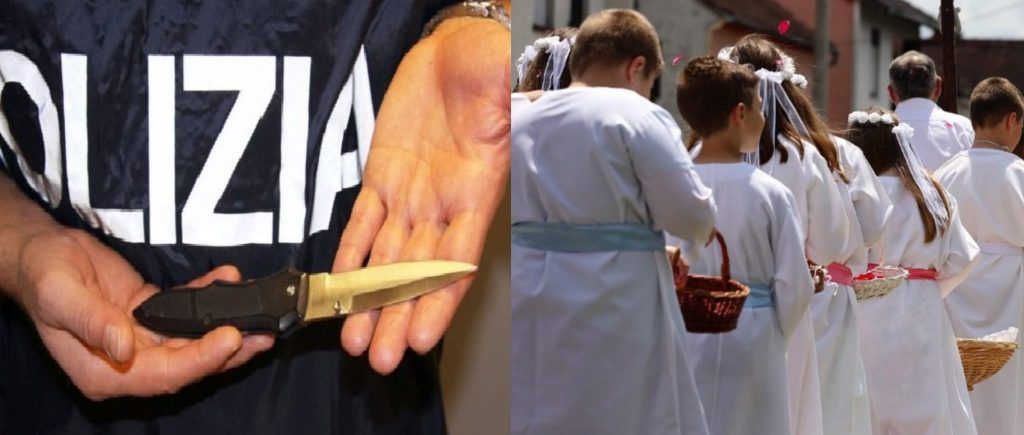 Intervento della Polizia a Sessa Aurunca durante la Processione d